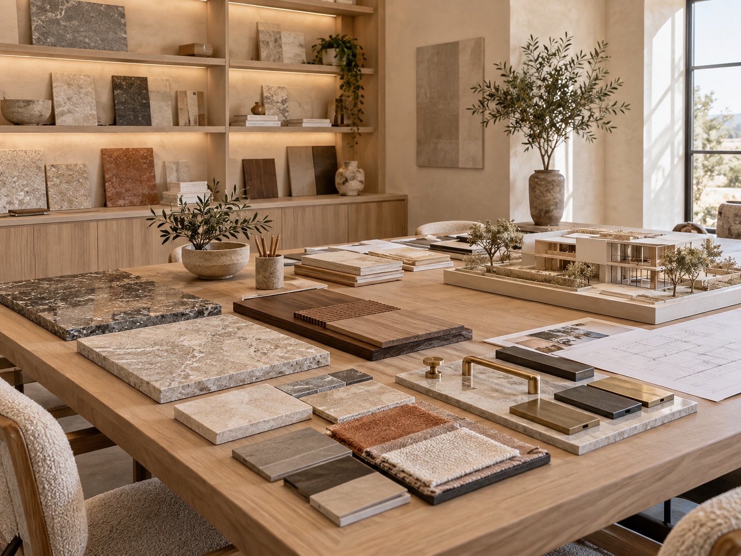 Project materials library and sourcing studio
